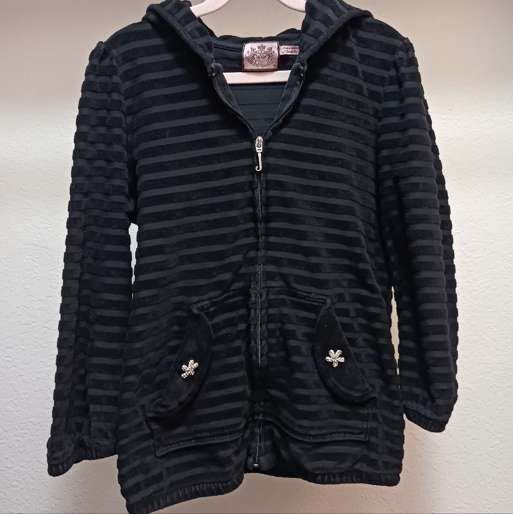 Juicy Couture Black Hoodie Jacket Size M